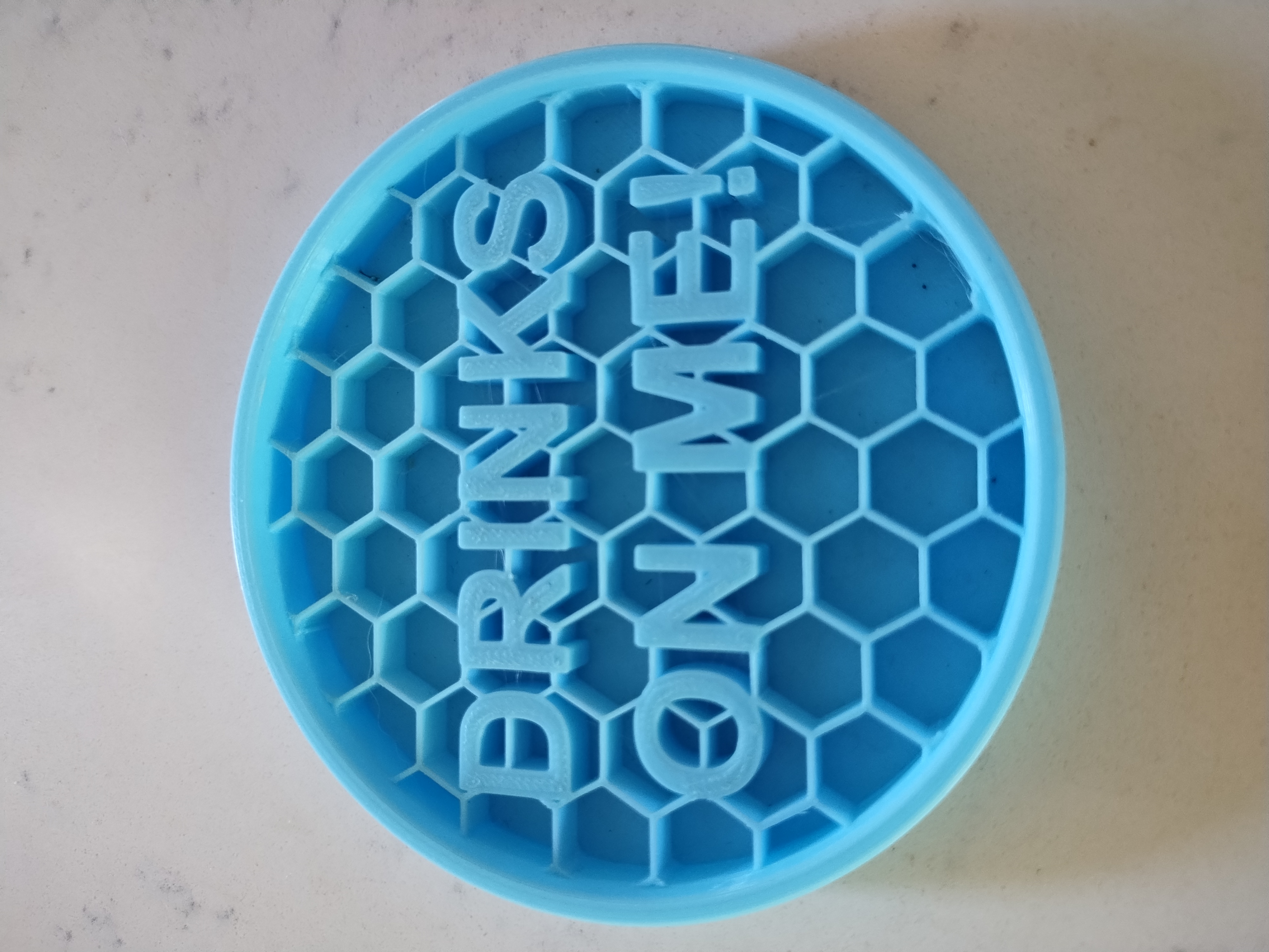 DRINKS ON ME coaster