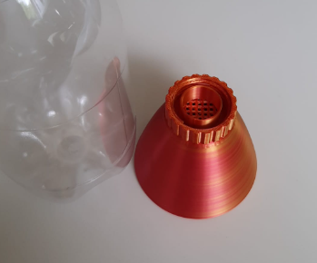 Screw-on Soda Bottle Funnel with Sieve