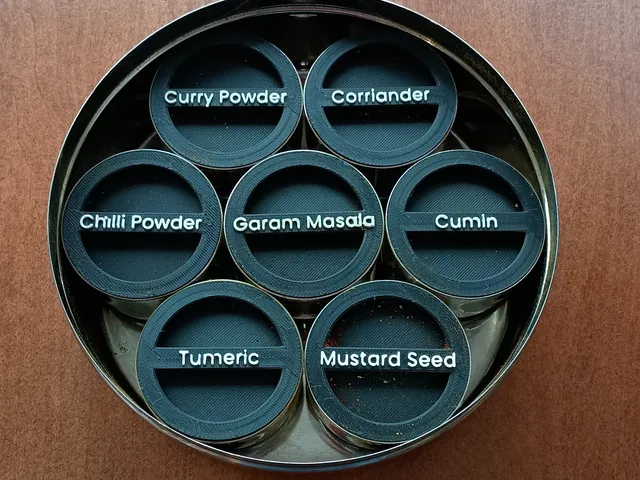 Lids For Indian Spice Container (Masala Dabba)