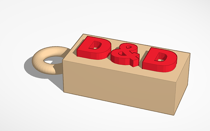 D&D keychain tag