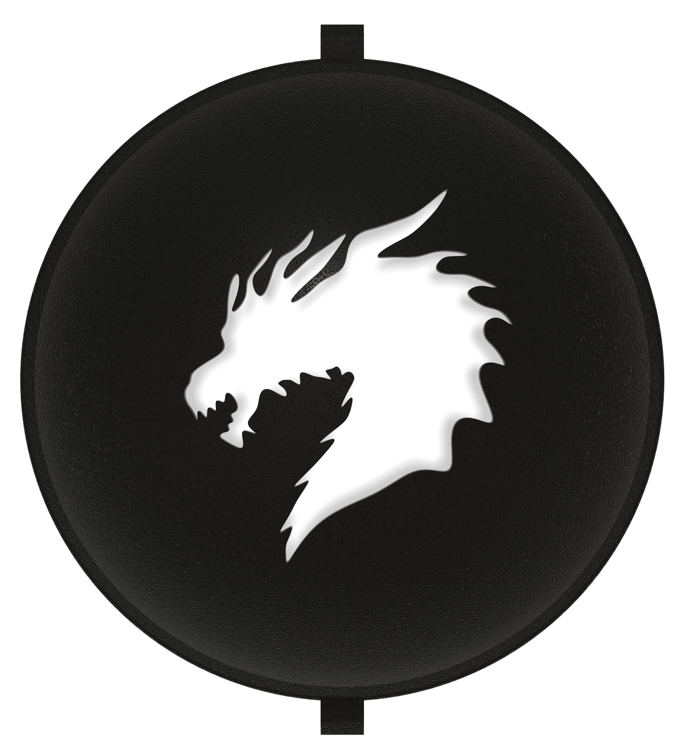 Golf - Golf Ball Stencil - Insert - Dragon Head - Spray Only