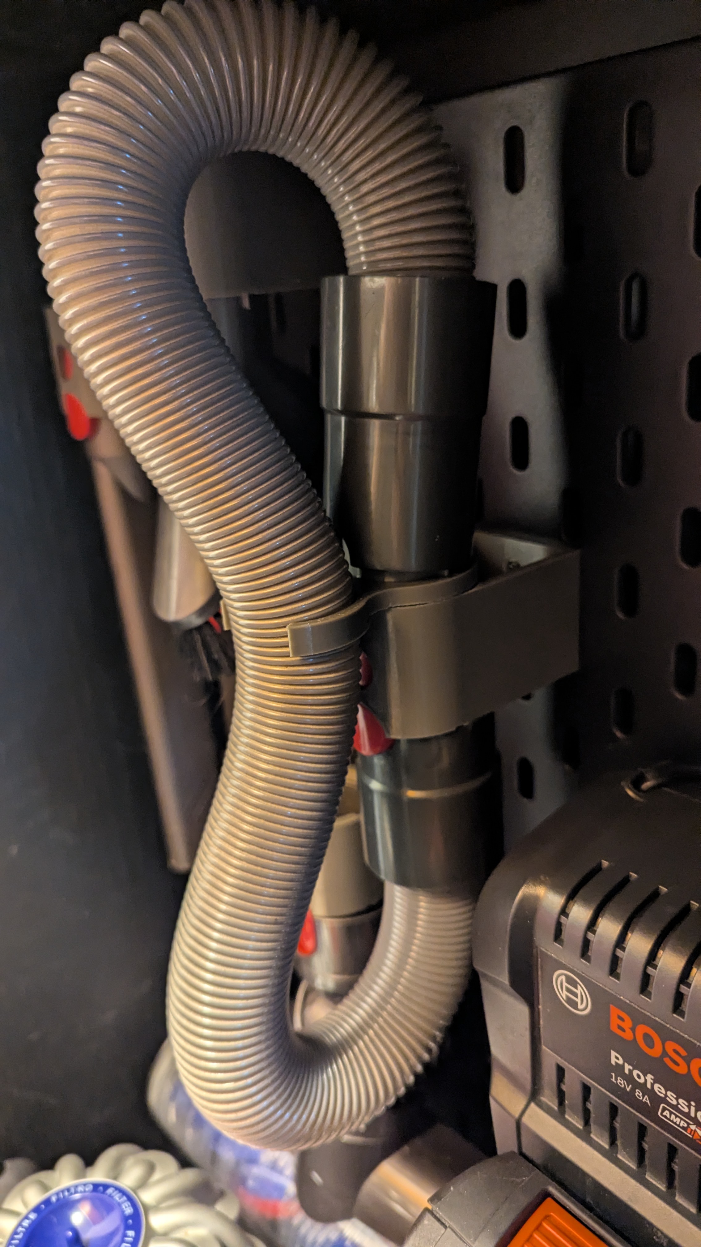 Dyson Accessory Holder for IKEA Skådis - Hose holder mod 3D model