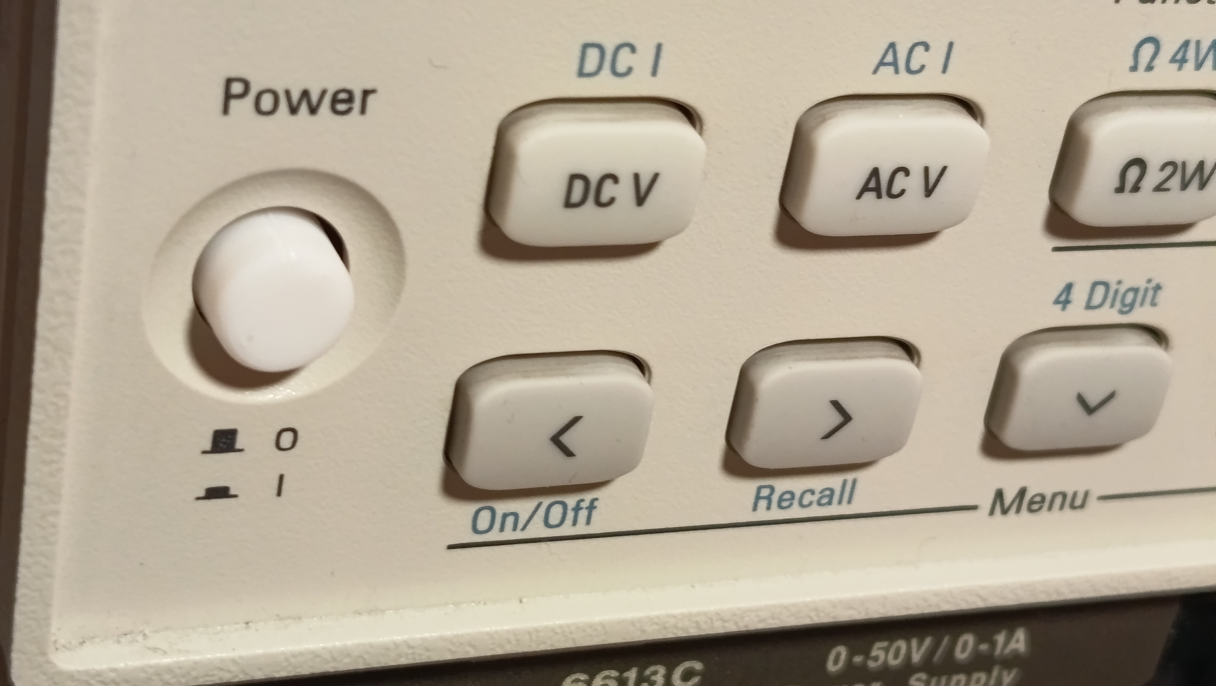 Keysight Agilent 34401A repair power switch push rod