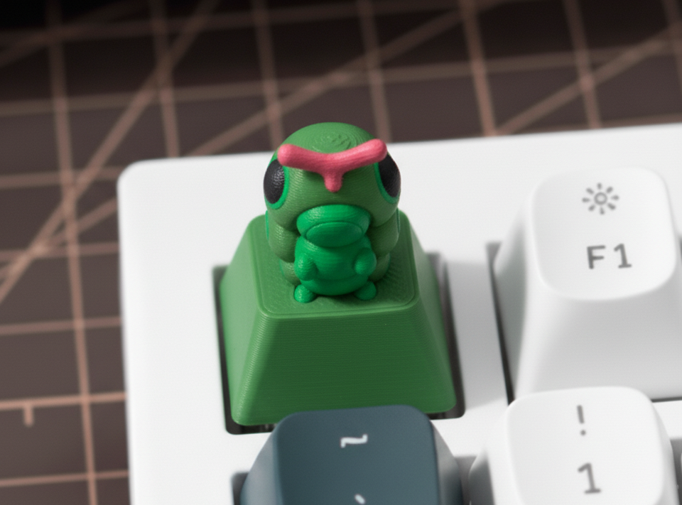 Caterpie Pokemon Keyboard Keycap MX