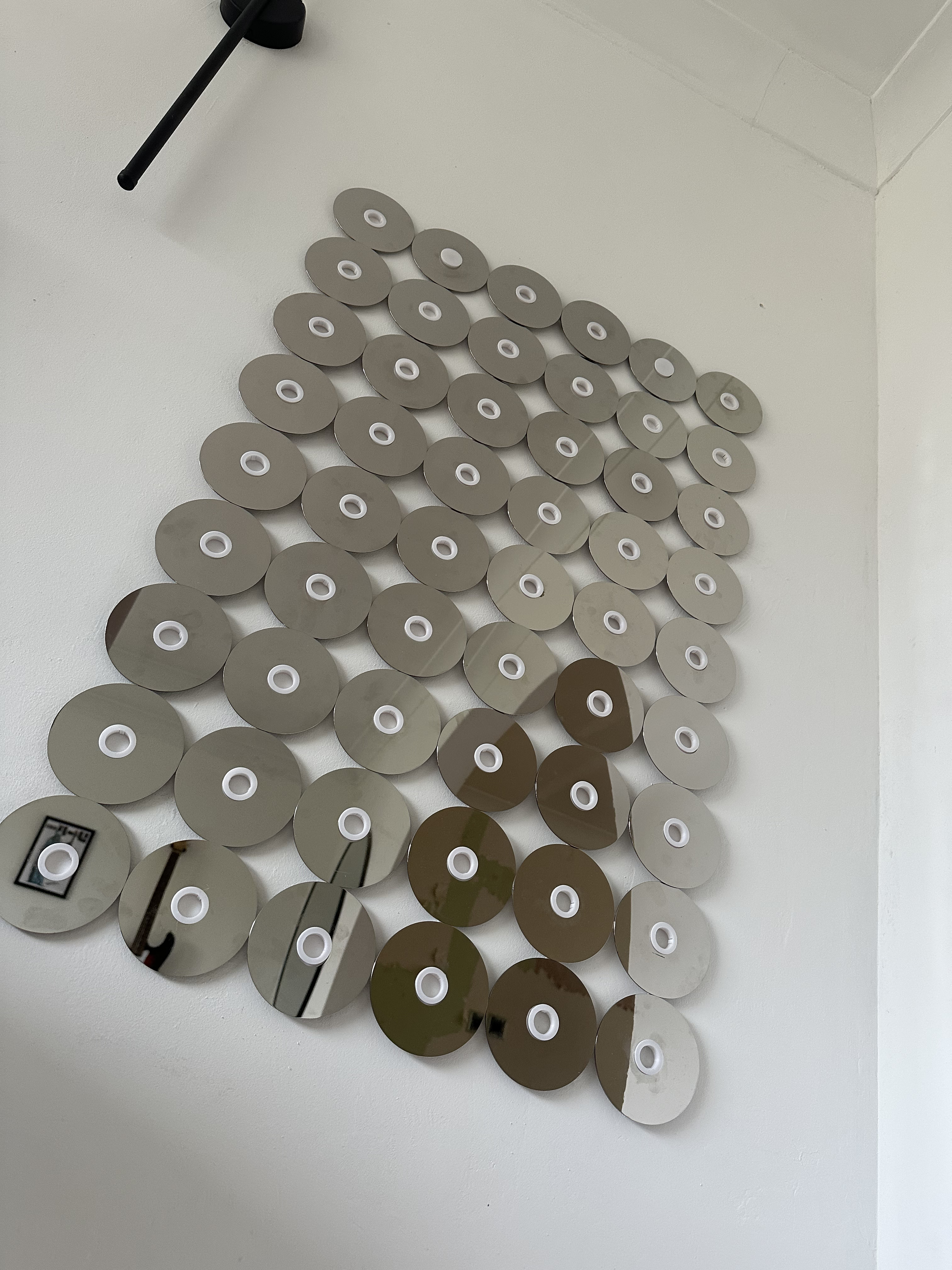 Modular 3.5" HDD Platter Mirror Wall Art