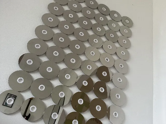 Modular 3.5" HDD Platter Mirror Wall Art