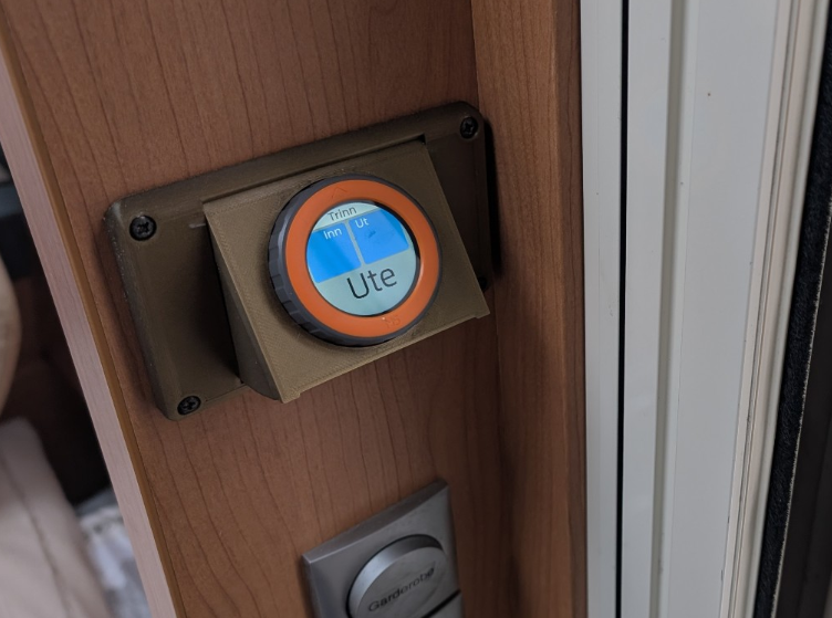 M5Dial flip-out mount, size suitable for old Alde panel.