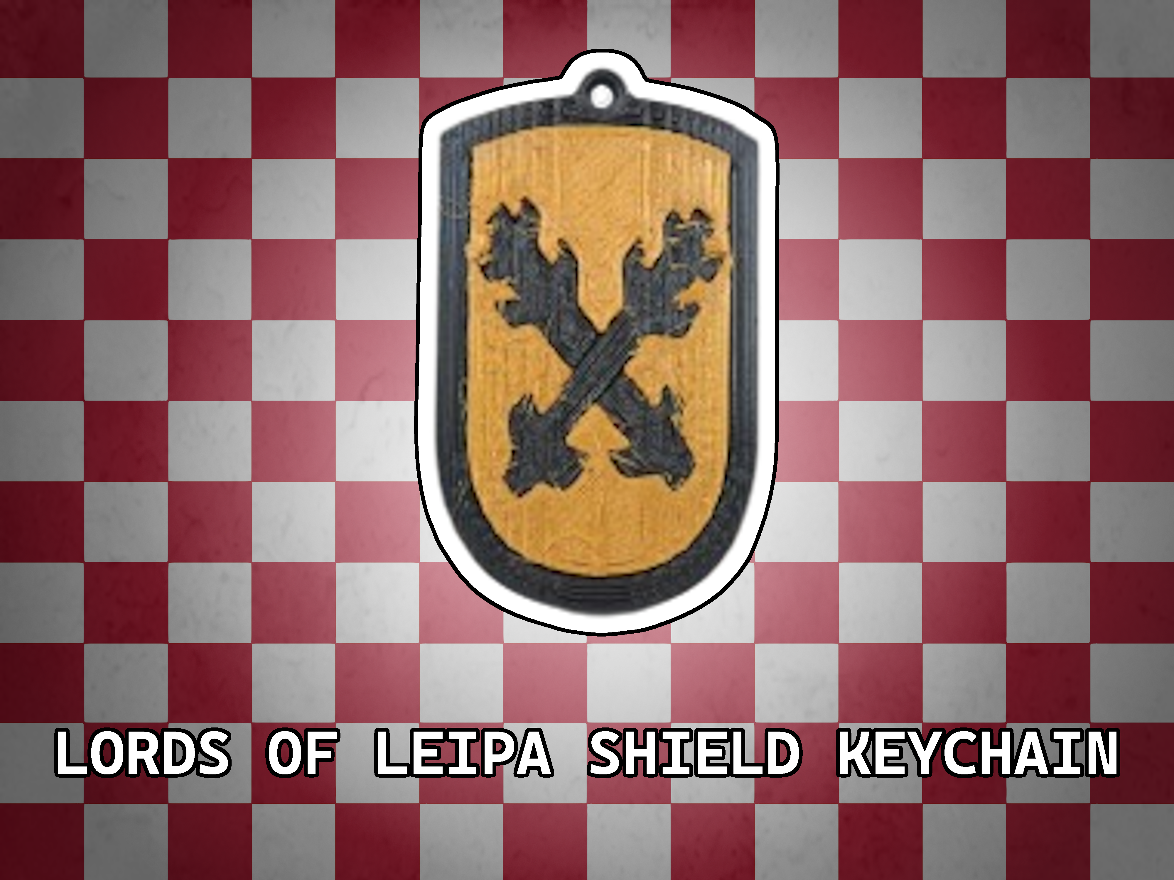 KCD2 Lords of Leipa shield keychain