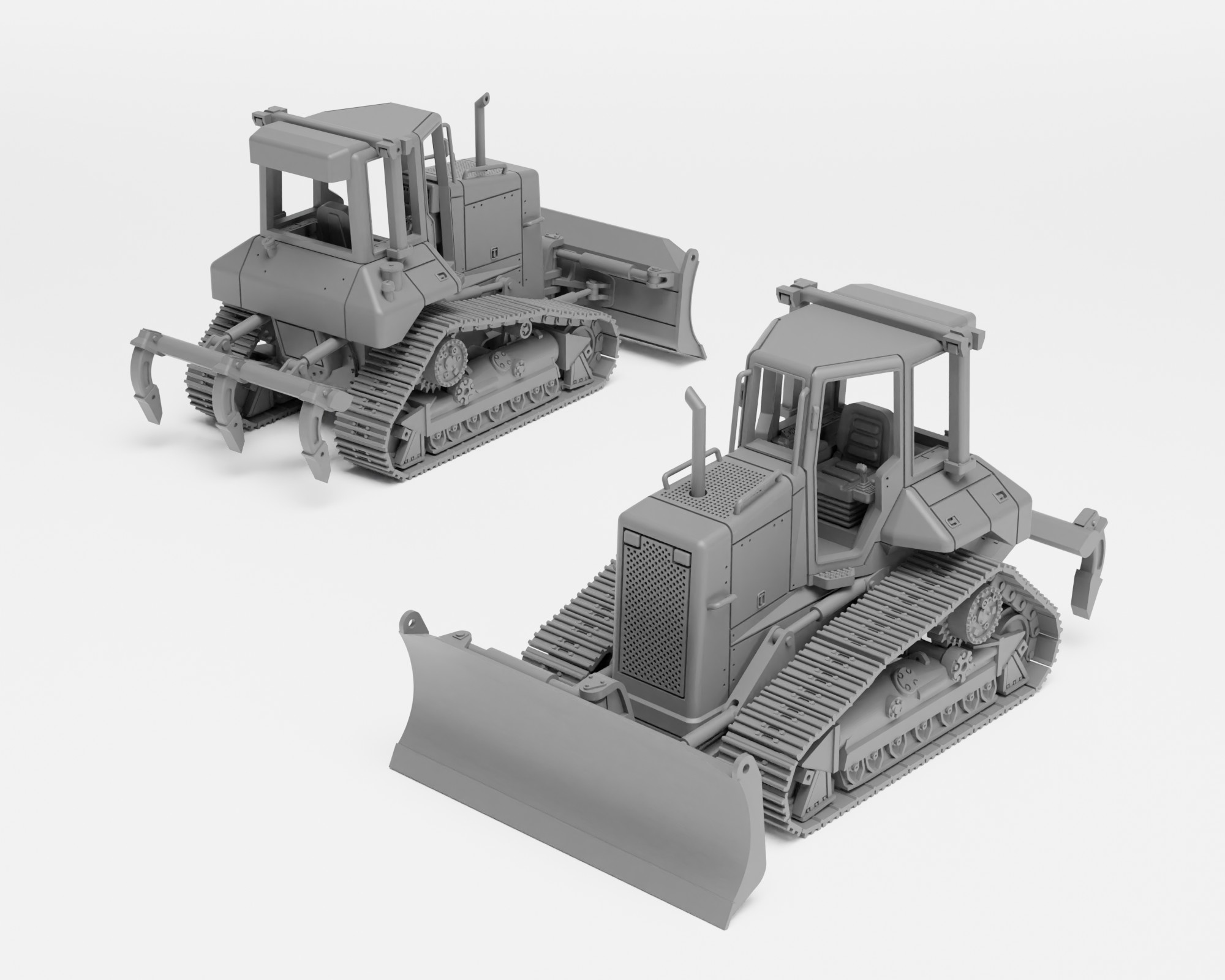 Cat D5N XL - H0 Scale dozer model kit