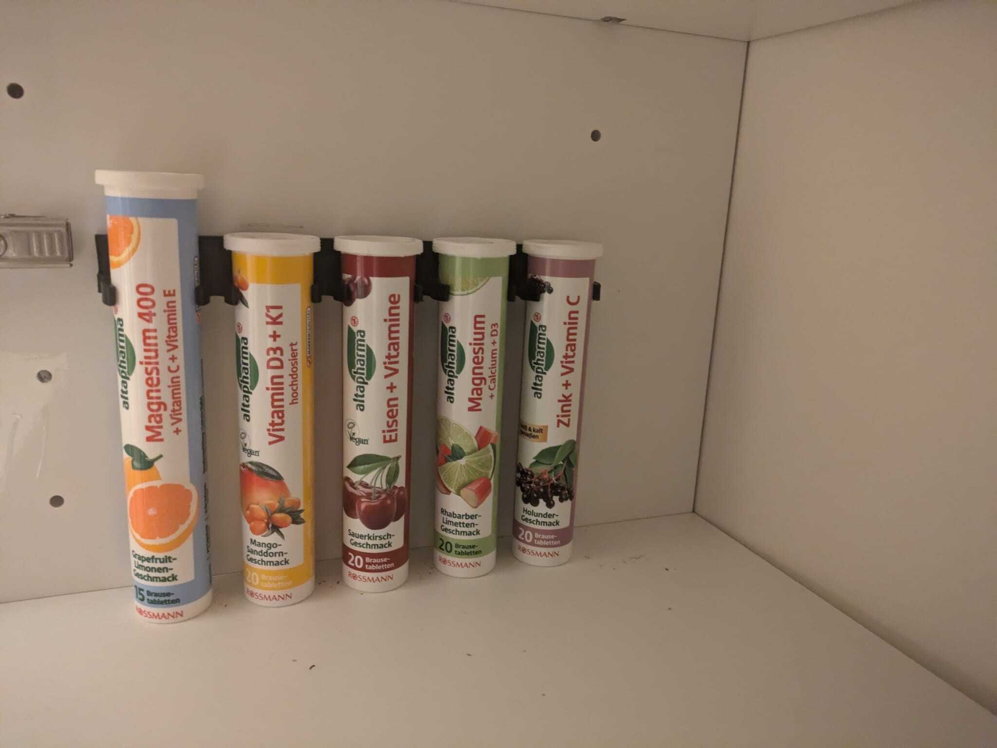 Brausetabletten-Halter für 5 Röhrchen