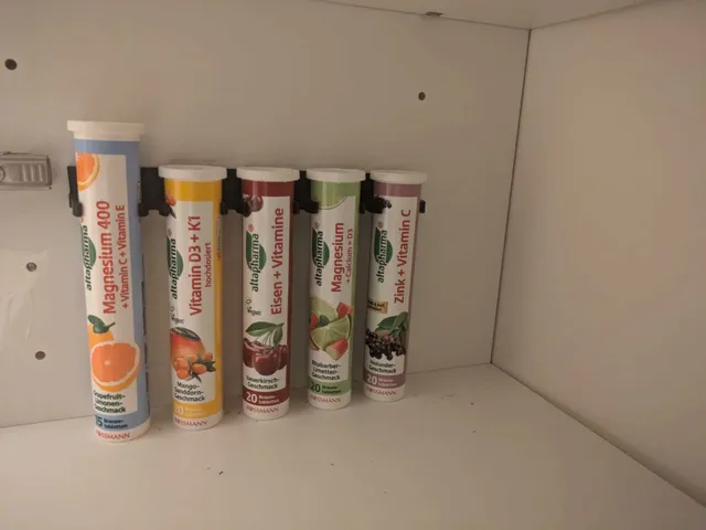 Brausetabletten-Halter für 5 Röhrchen