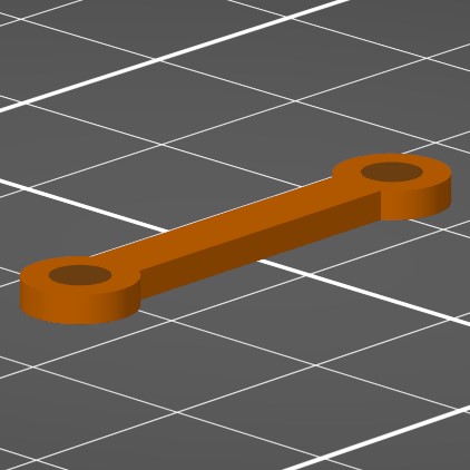 HO Drawbar .900'' double-stack