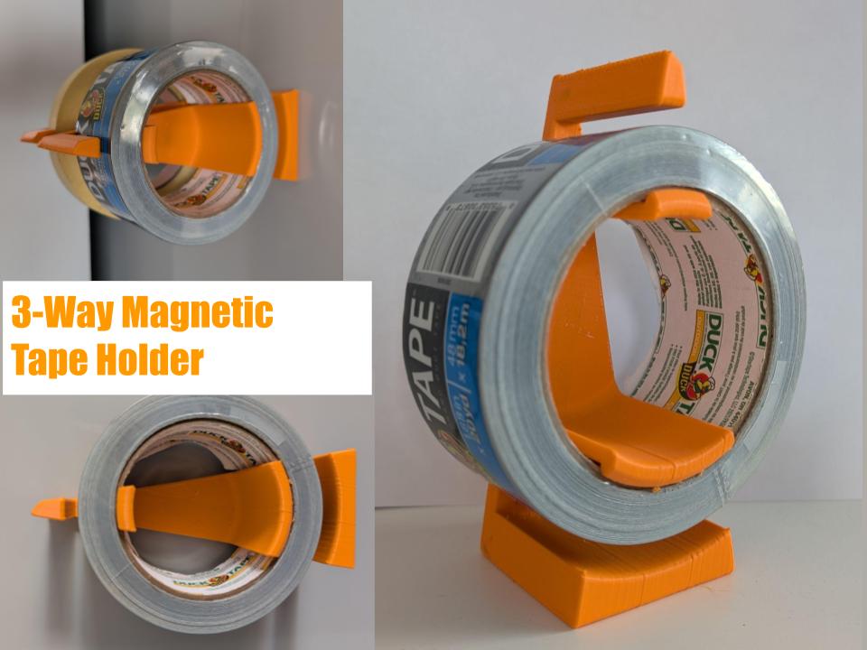 3-way Magnetic Tape Holder/Workstand