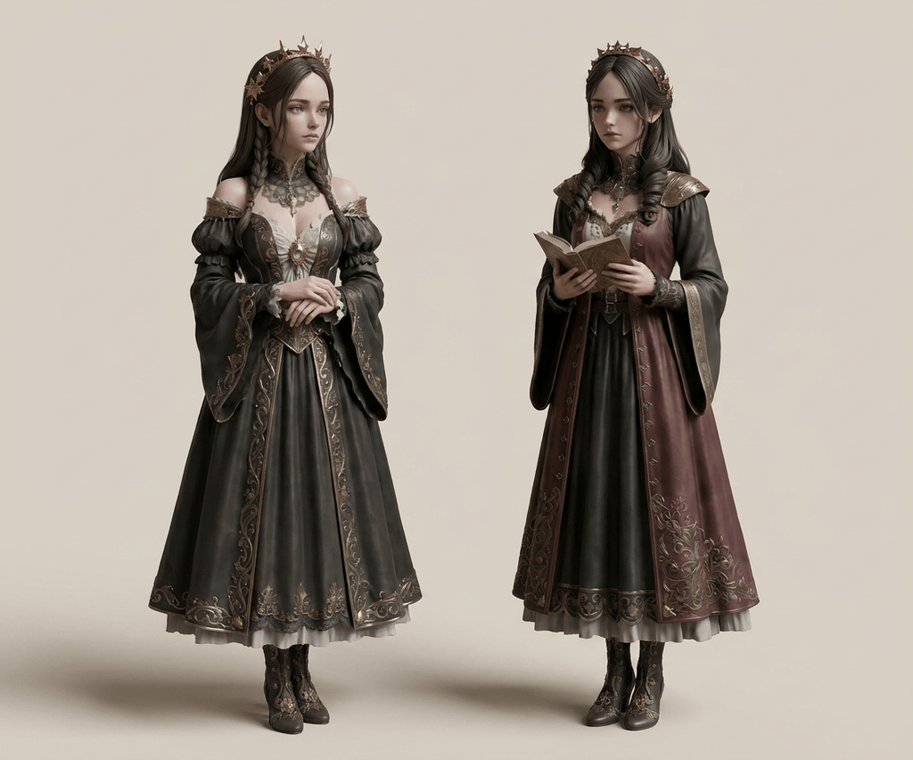Medieval Art - Twins of Royalty