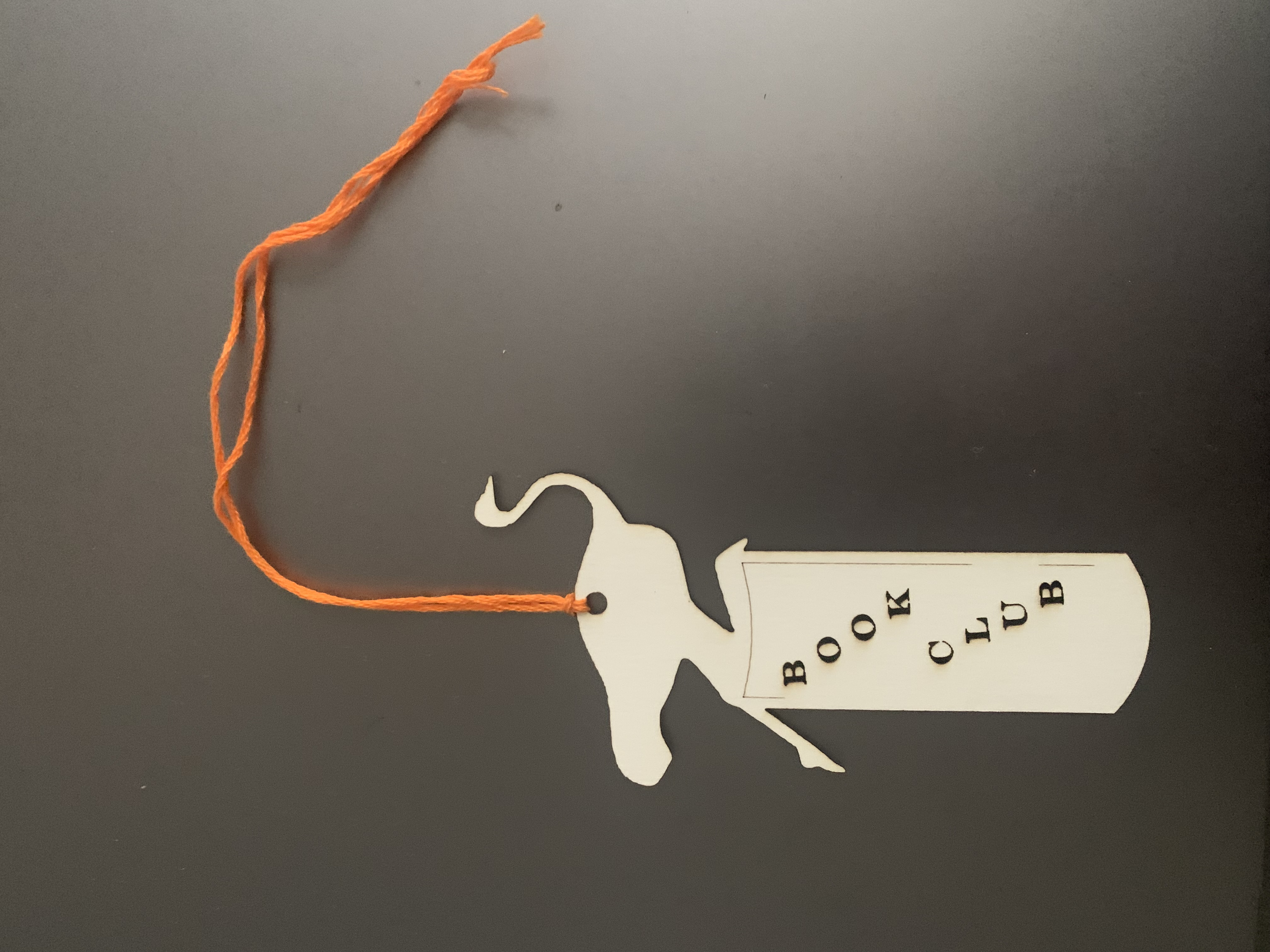 Nostr Book Club bookmark LaserCut