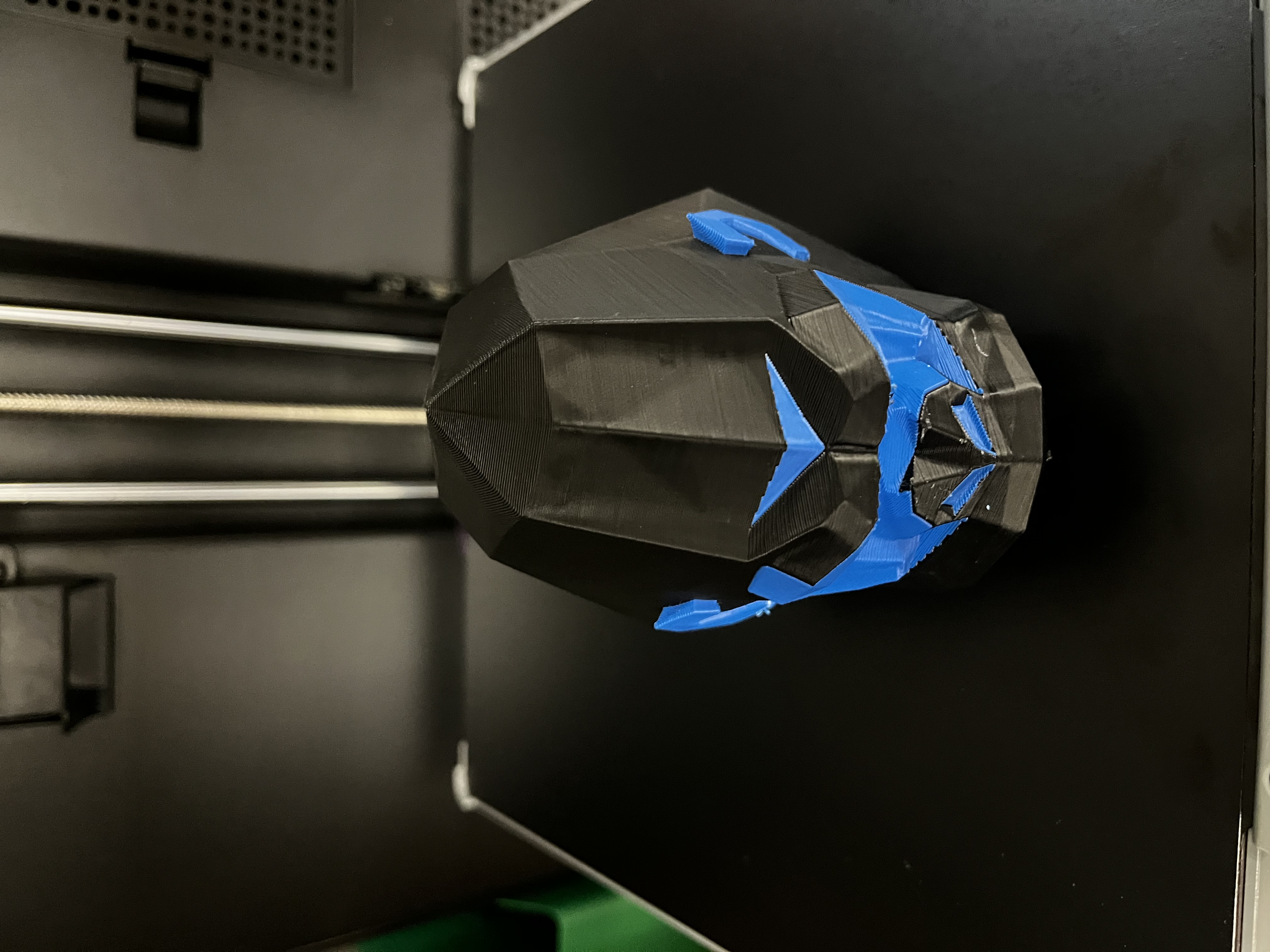 low poly gorilla head
