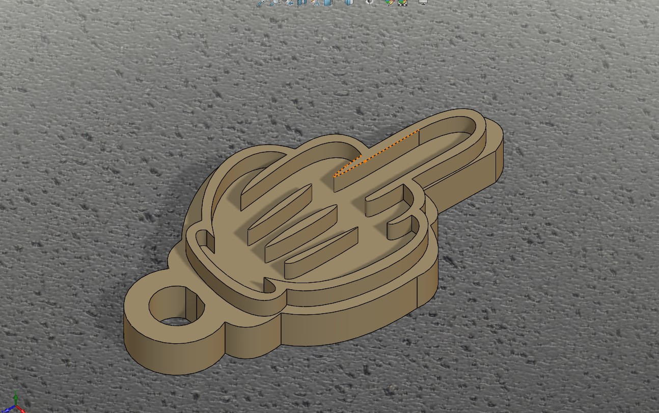 keychain middle finger
