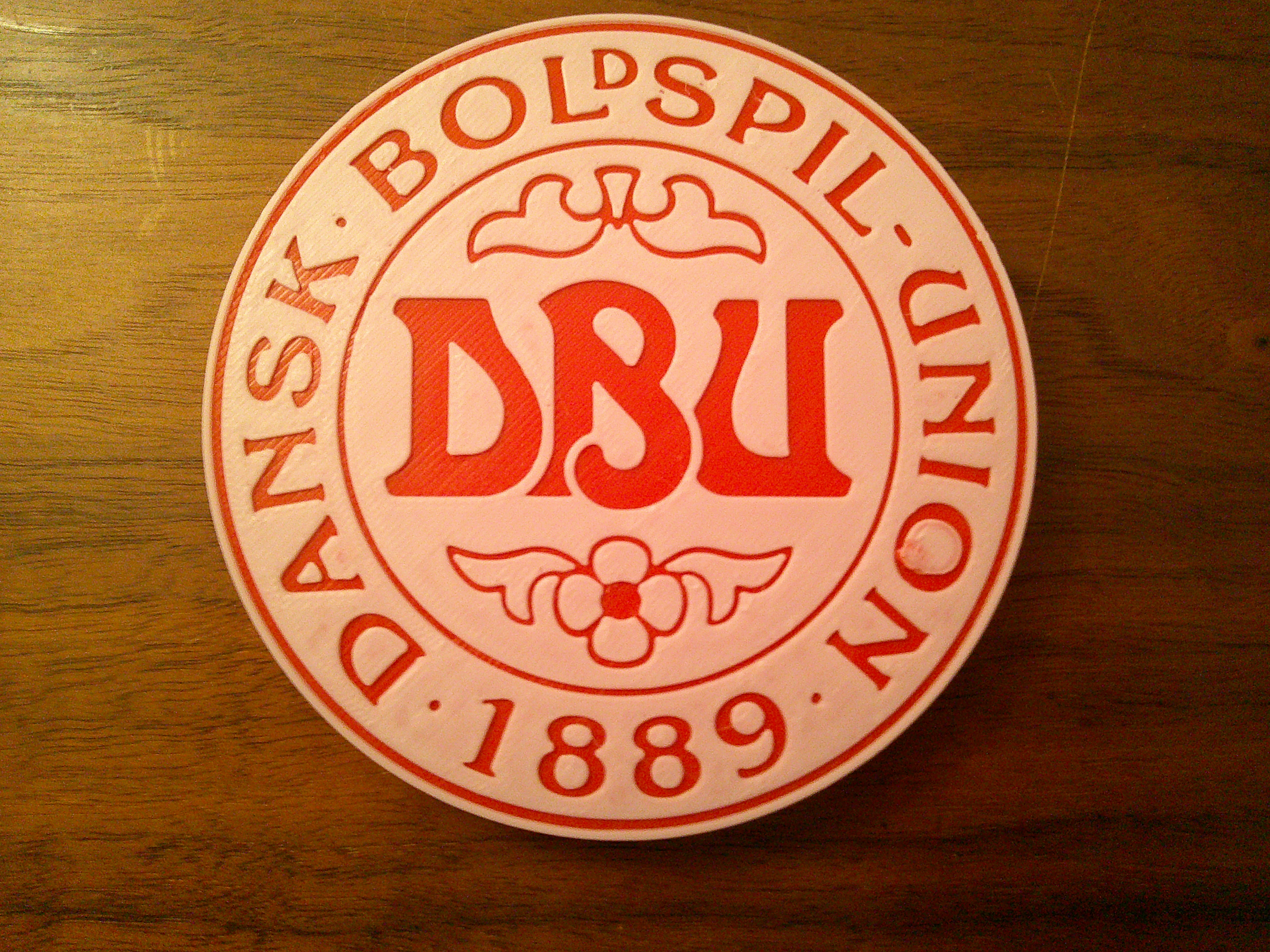 Denmark Soccer Logo Coaster or Plaque