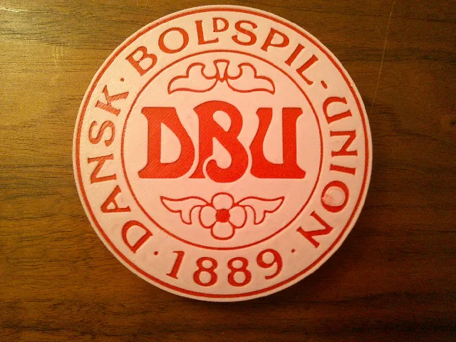 Denmark Soccer Logo Coaster or Plaque