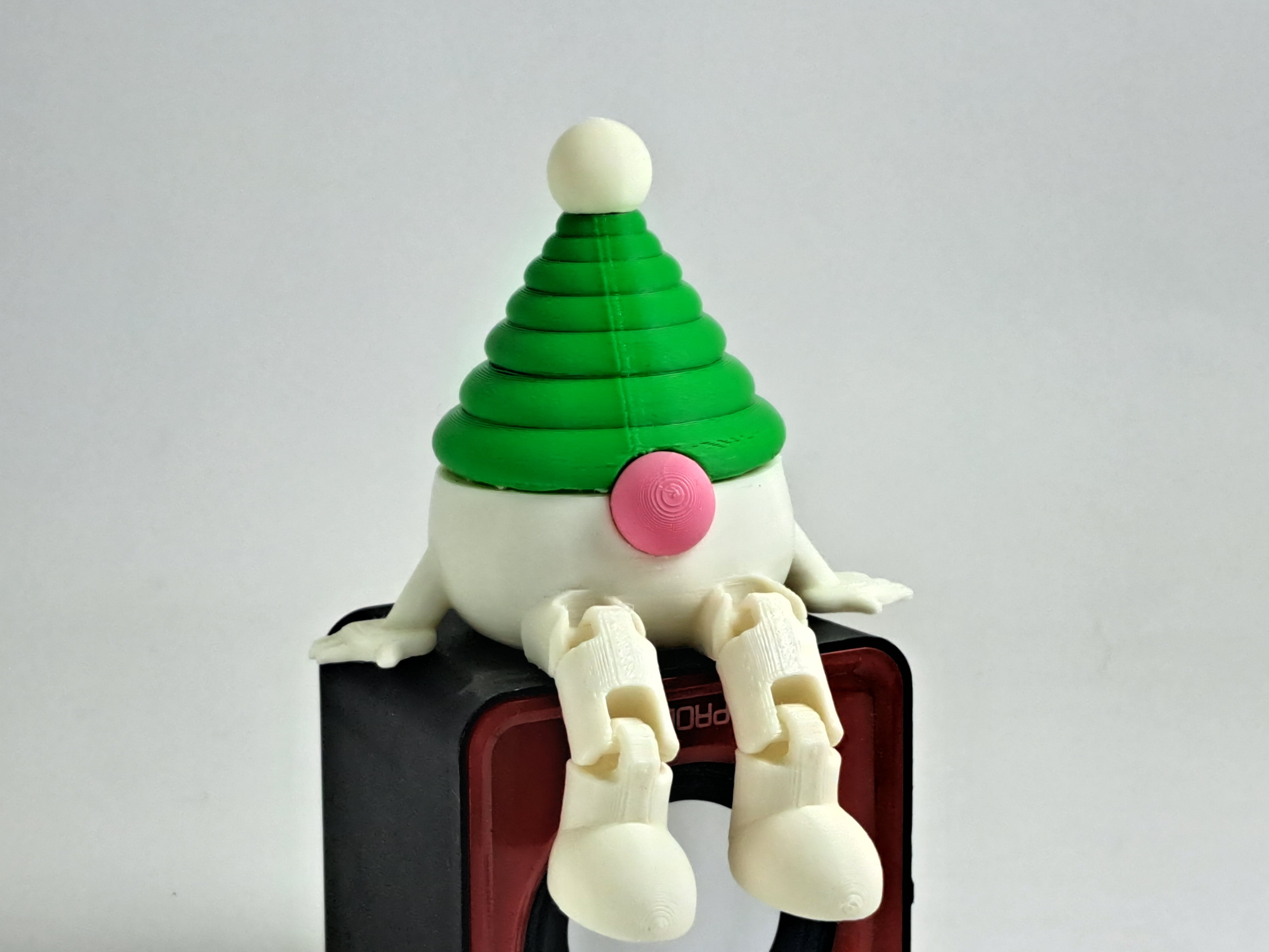 Articulated Christmas Gnome - No AMS Cute Santa
