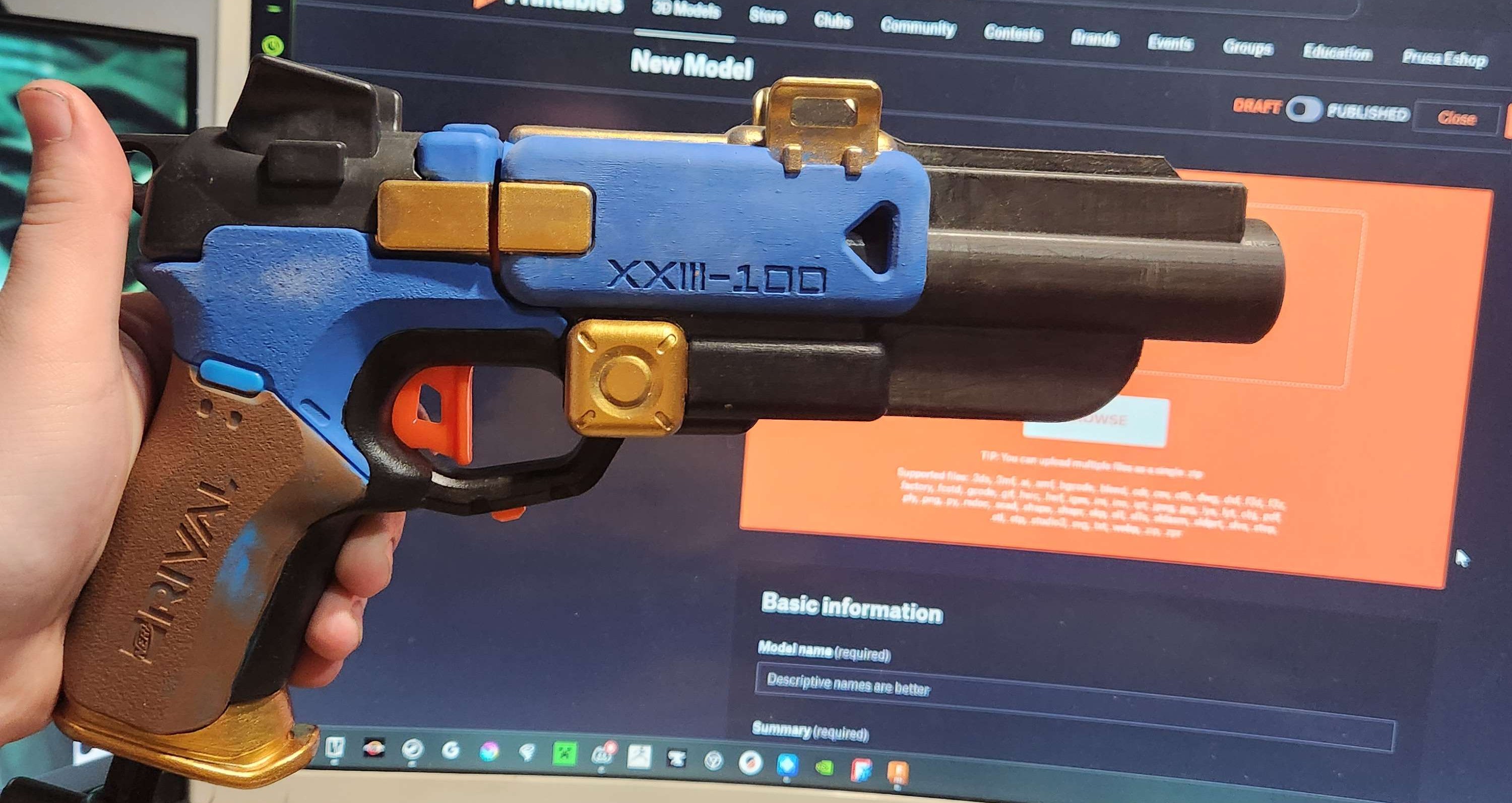 Nerf Pilot extended barrel
