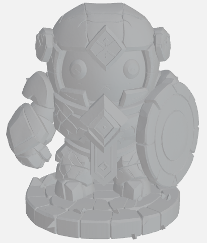 Mecha warrior statue — miniatura 2