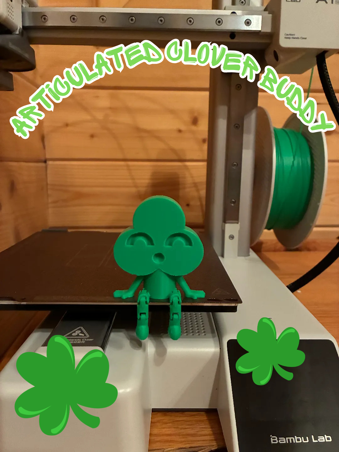 Articulated shamrock buddy 3D model
