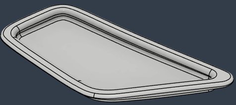 BMW 1980 R100RS Seat Side Handle 3D model