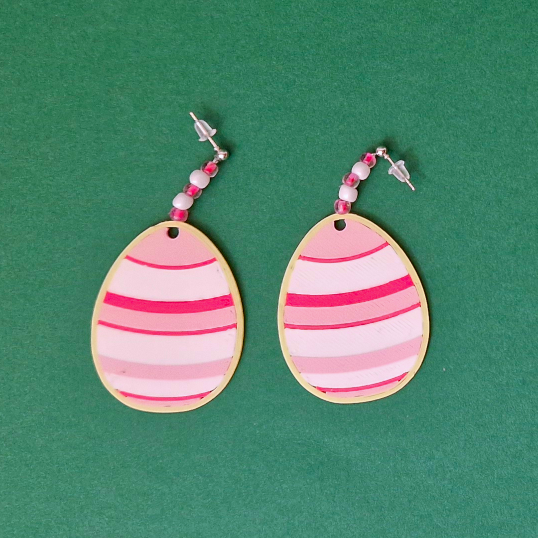 Miniatura 2 do modelo 3D Easter Egg Earrings
