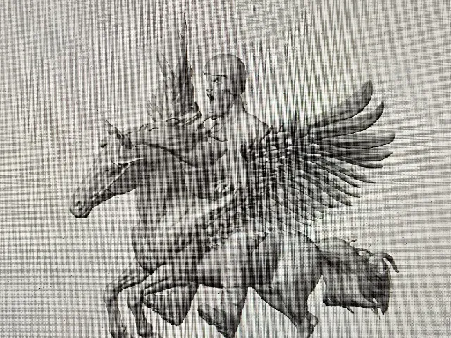 Biker on a horse