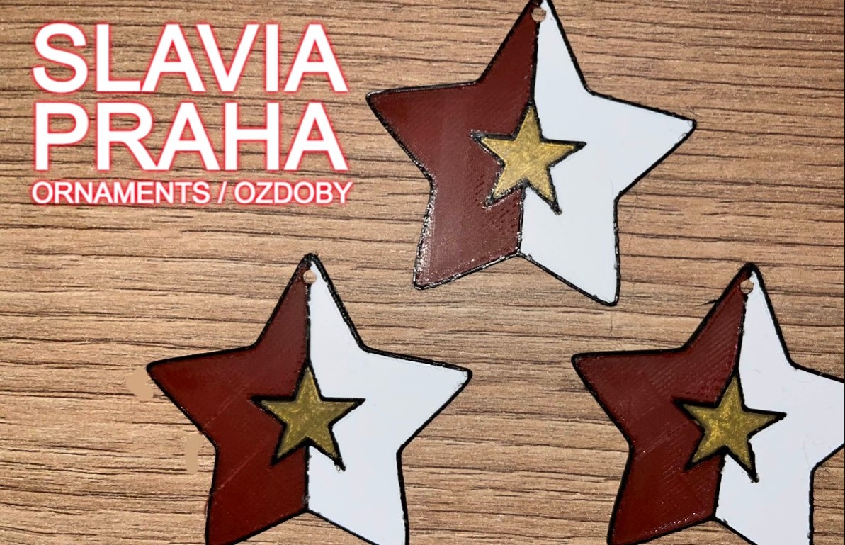Slavia Praha ozdoby / ornaments