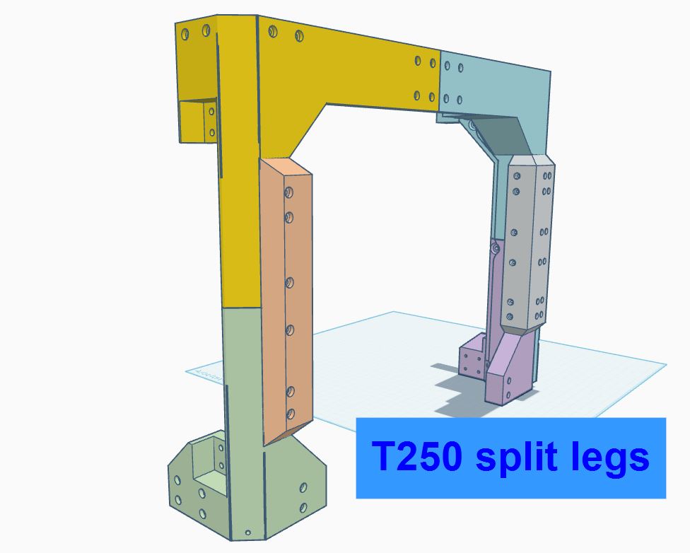 T250 Split Legs and Split BedFrame — miniatura 2