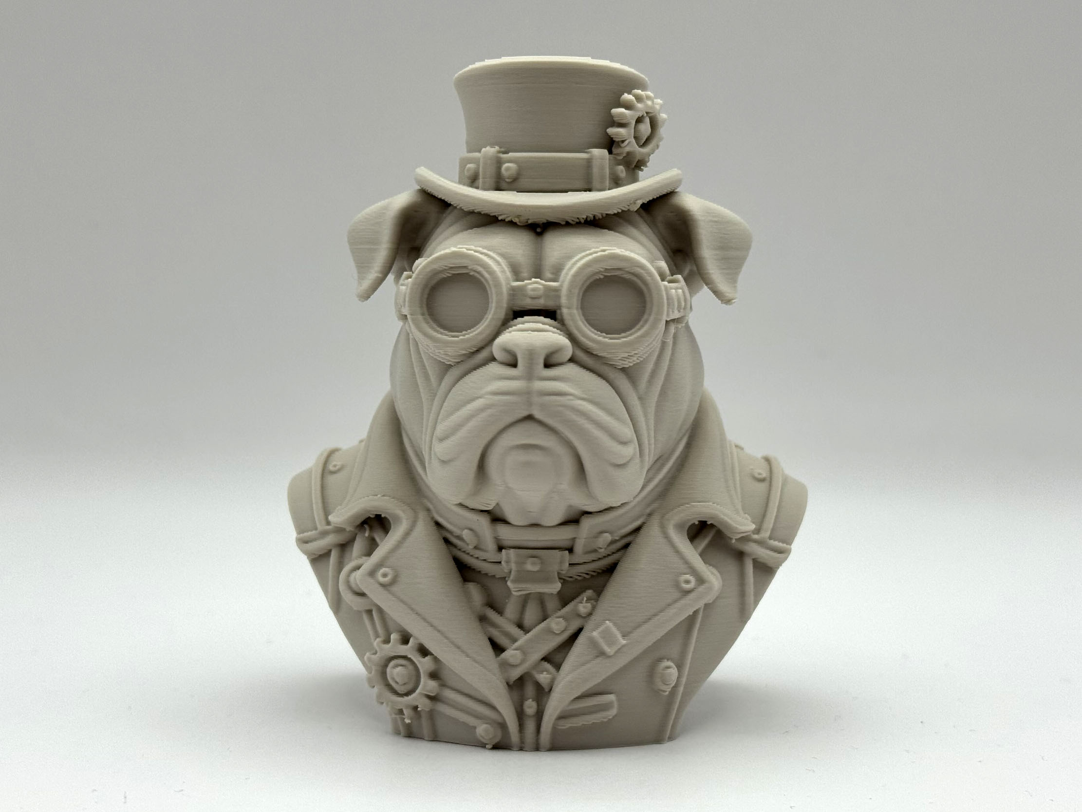 Steampunk Bulldog Bust
