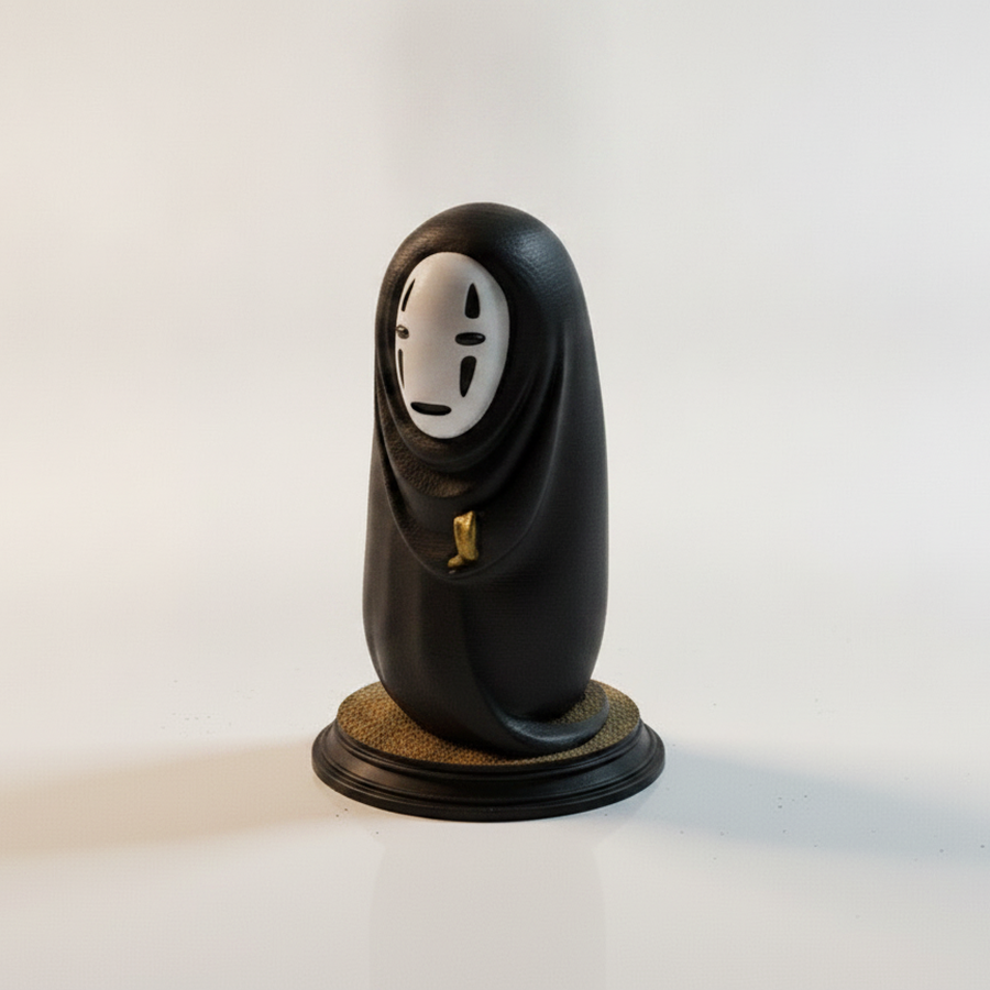 Sleepy Pajama Version Of No-Face From Spirited Away Figurine 3D Printable