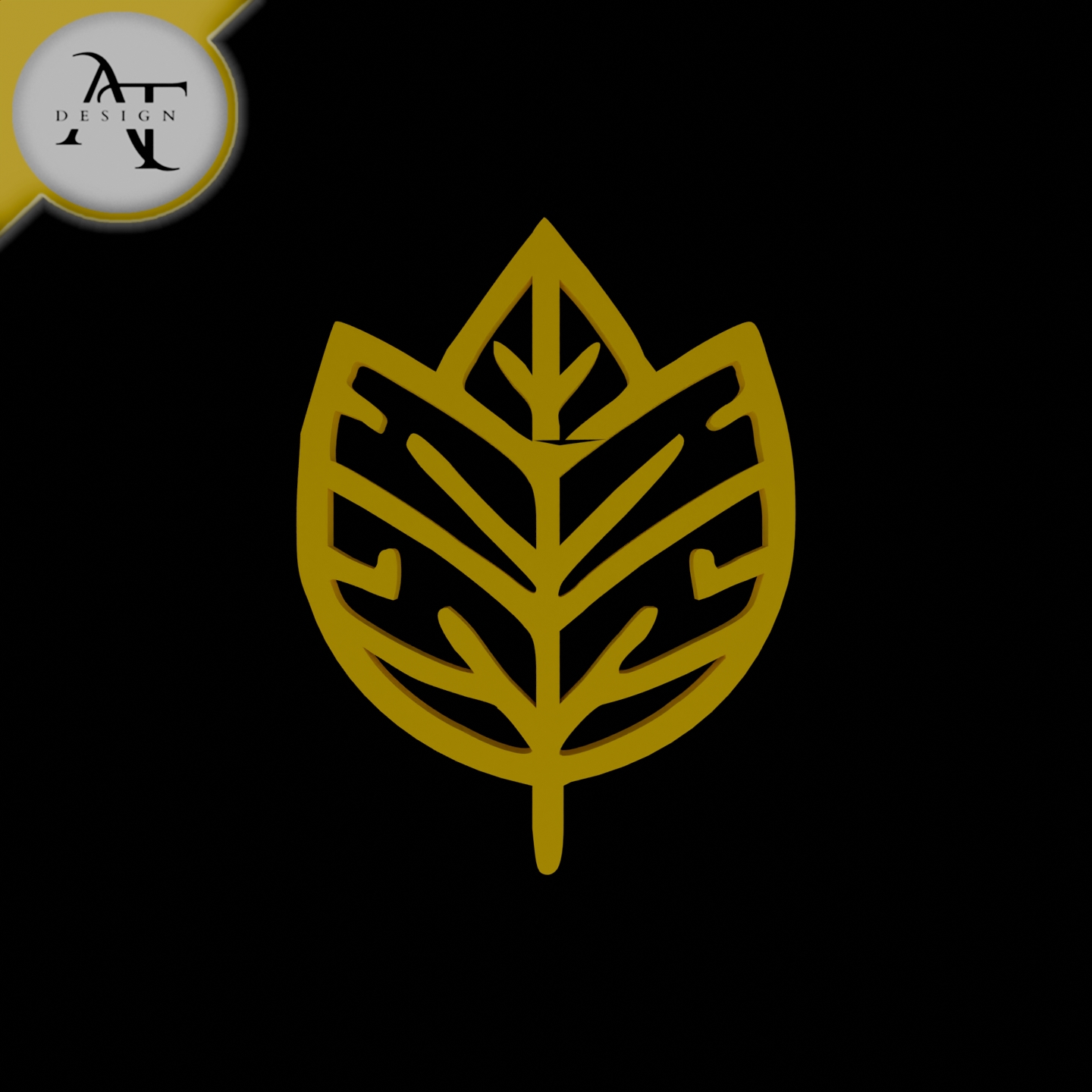 Simple Leaf Symbol - 2D Art
