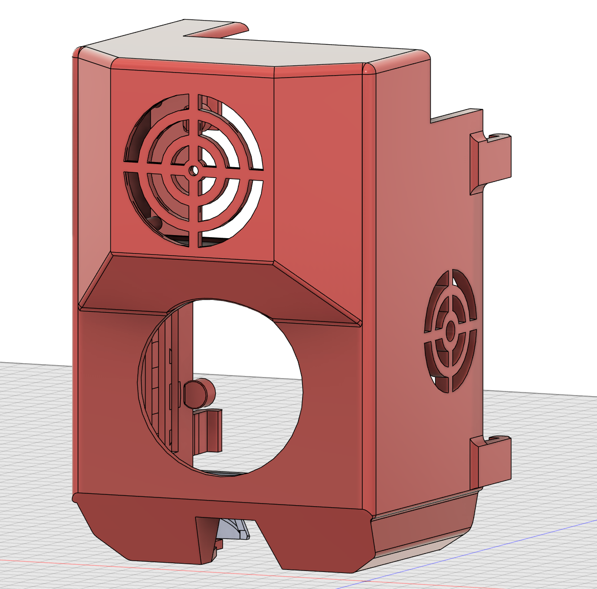 Sovol SV08 Extruder Cover with toolhead fan slot and room for BTT Eddy Probe
