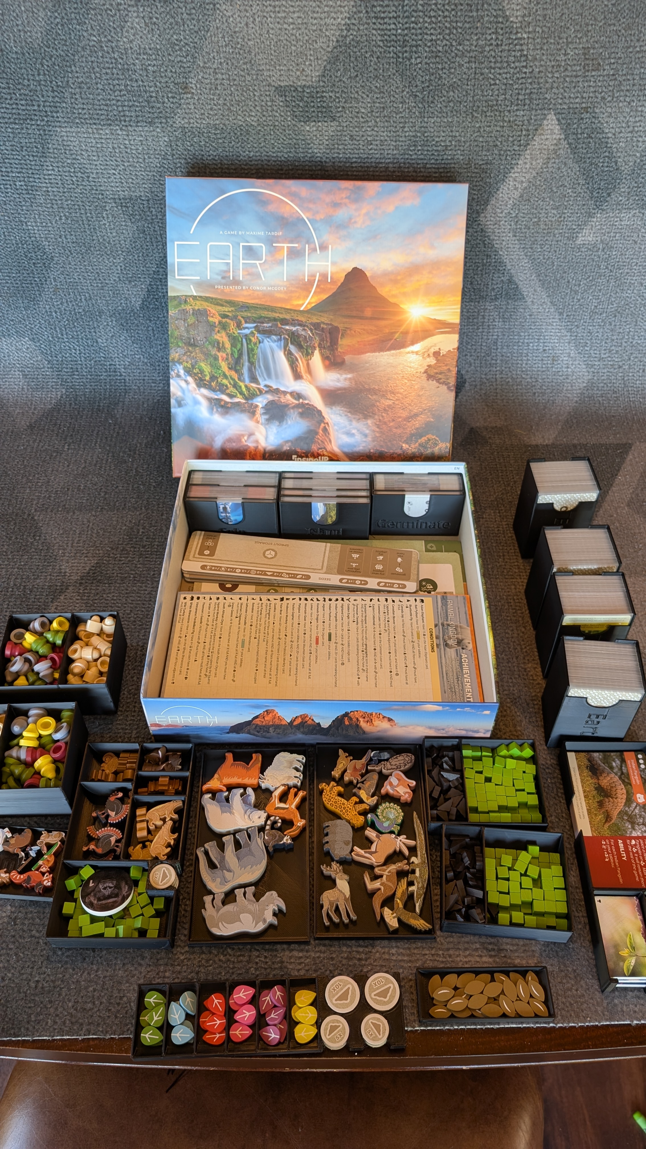 Earth Board Game Insert with all expansions