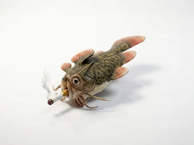 Cool Smoking Fish Figurine Animal 3D Printable
