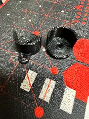 Curtain/Closet Rod End - 25mm - Adjustable angle