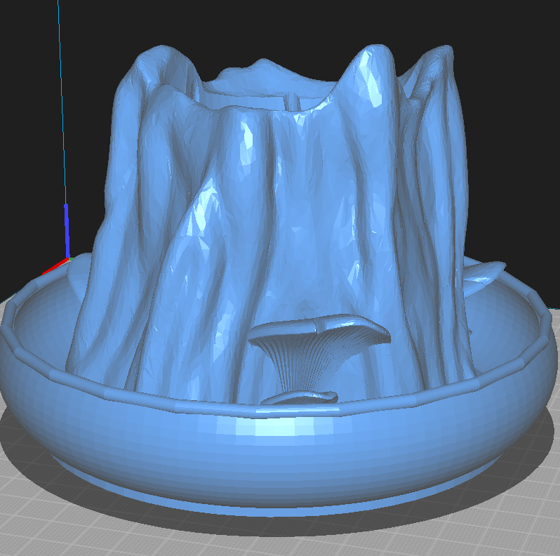 Stump Planter with Round Drain Bowl