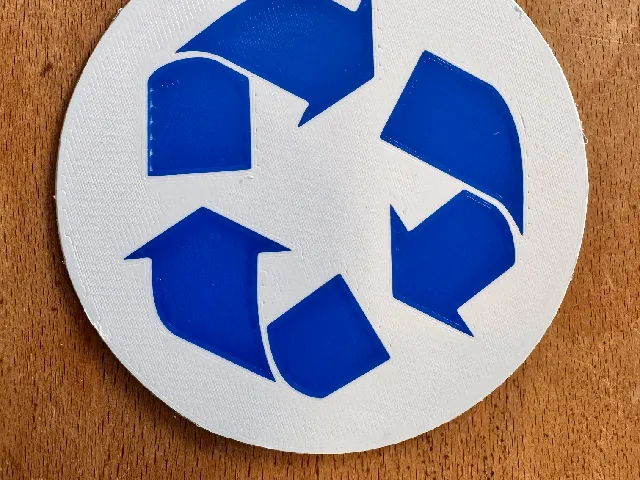 Recycle Symbol Label