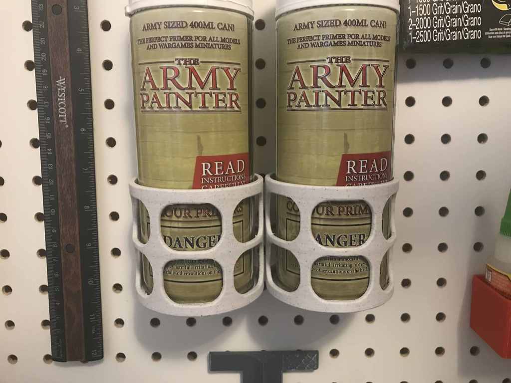 Spray Paint Can Holder for Pegboard