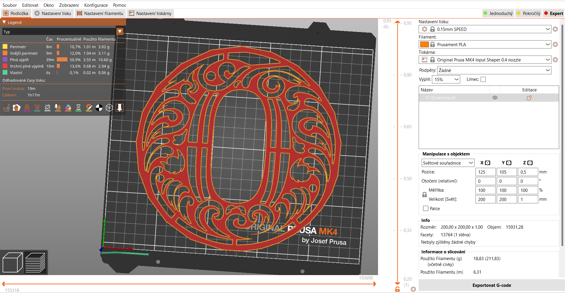 Stencil: letter O by Nina Máčová | Download free STL model | Printables.com
