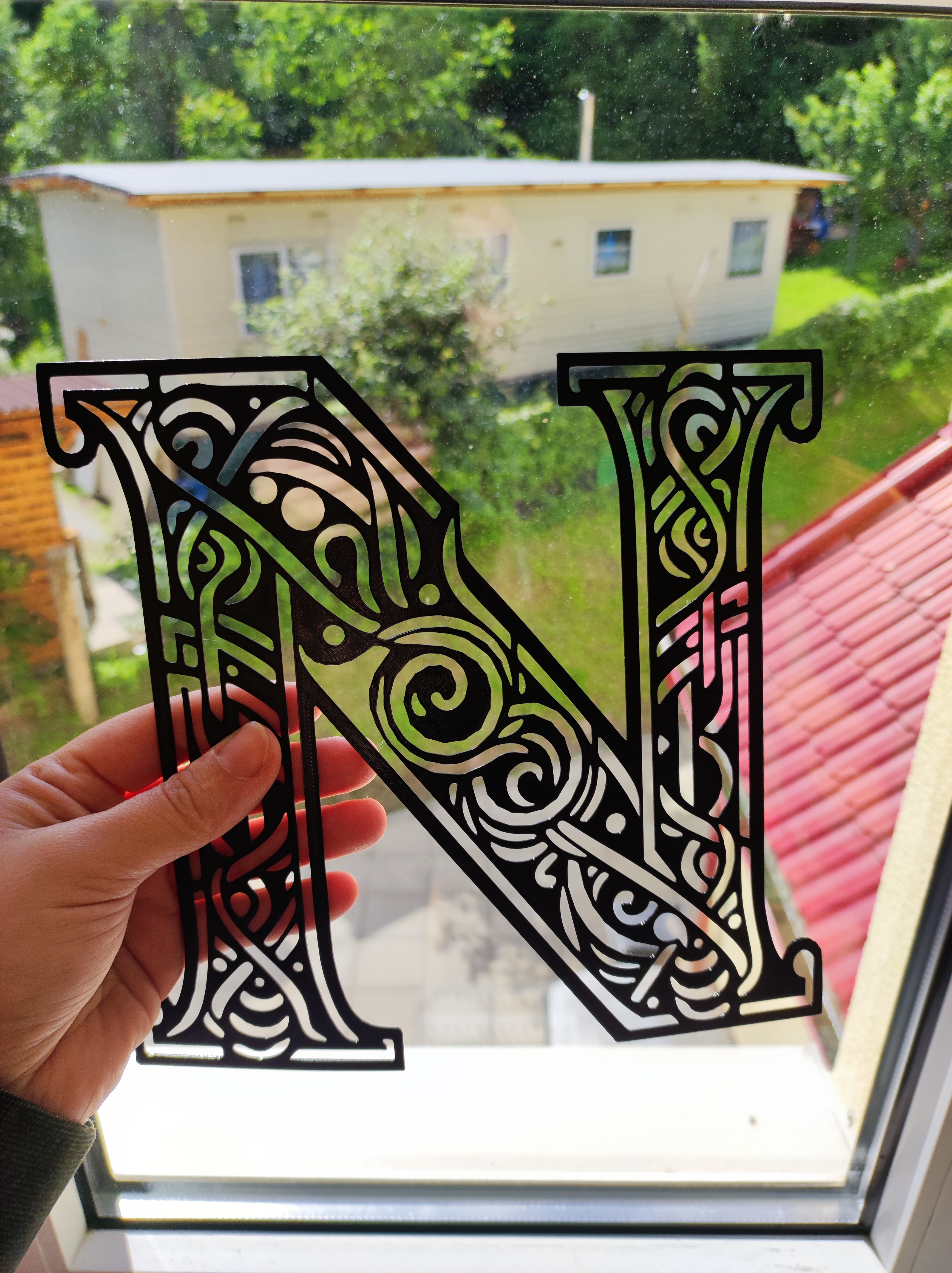 Stencil: letter N (version 2)