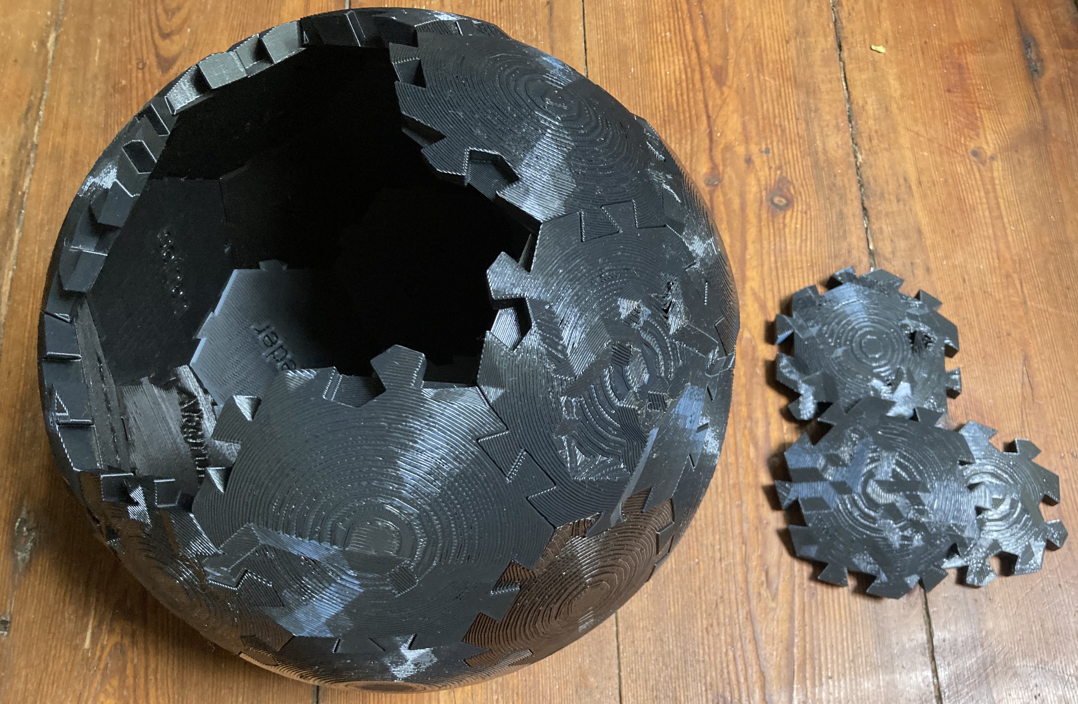 Globe sphere puzzle