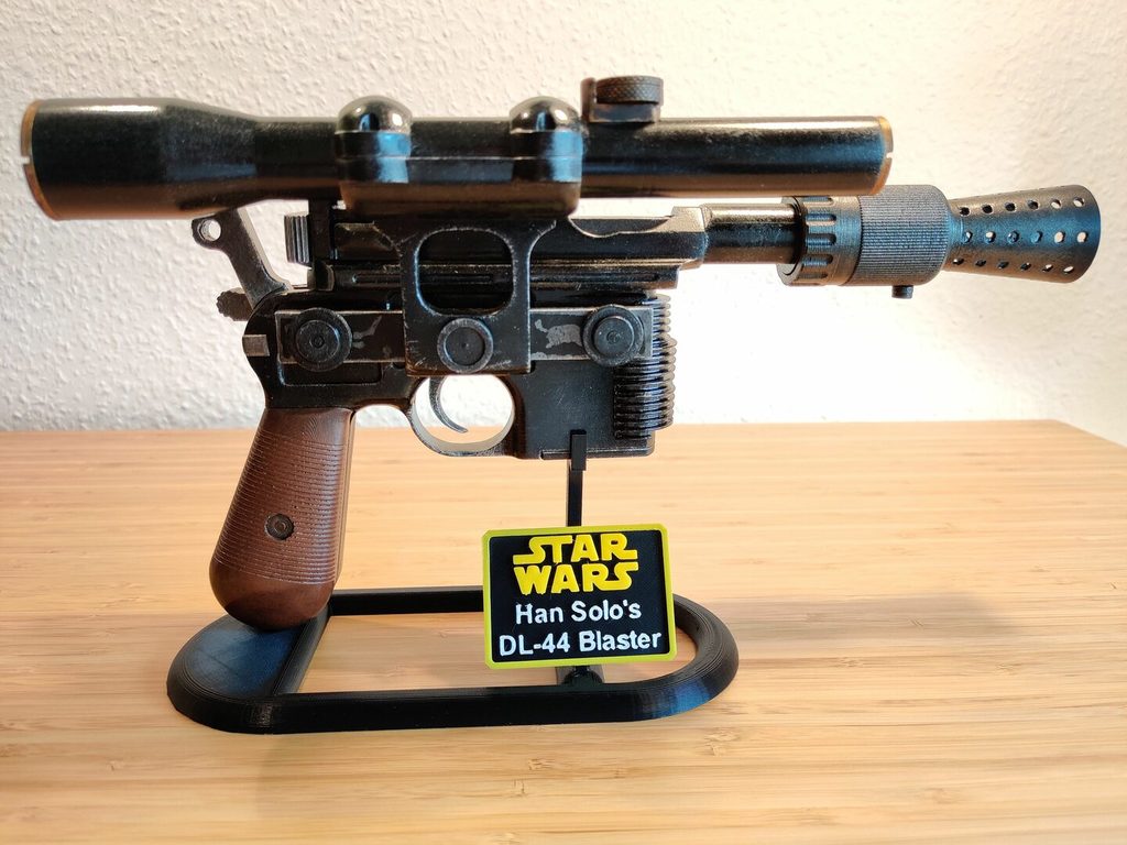 Han Solo hotsell DL-44 Blaster Mount Wood