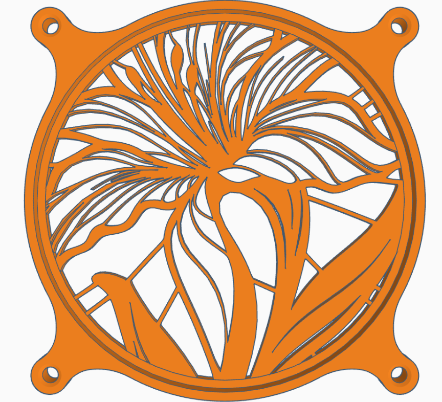 Fan cover: Lily (120 mm)