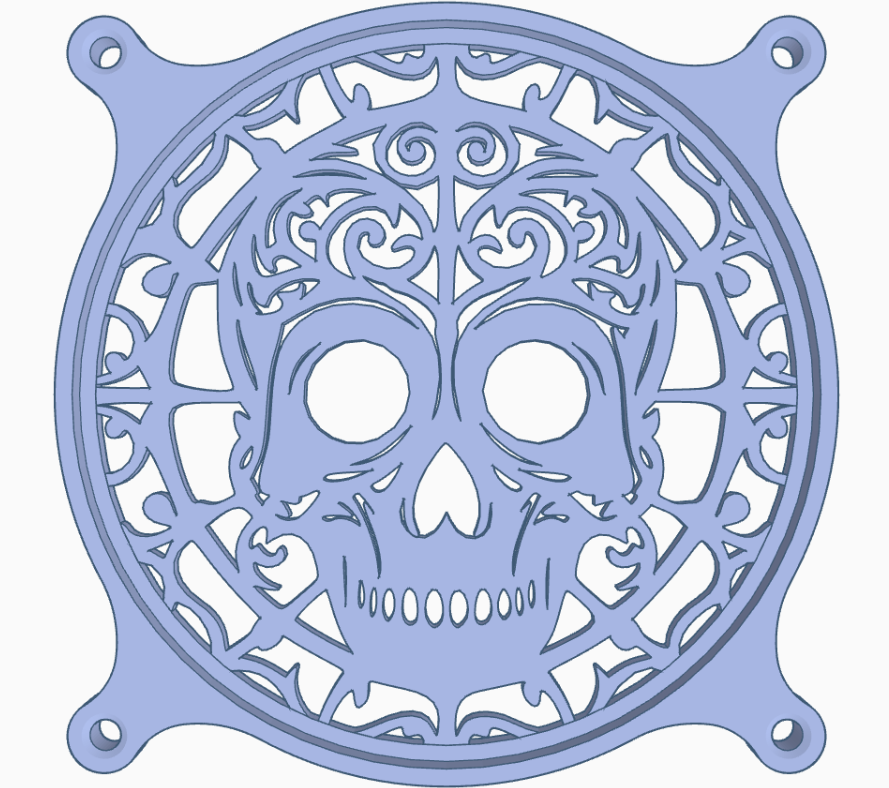 Fan cover: Skull 3 (120 mm)