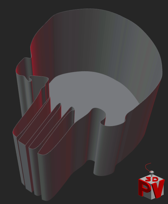 Punisher Logo Organizer Bin (Vase Mode)