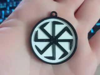 Slavic neopagan pendant/keychain „Kolovrat“ by Tomáš Slavík